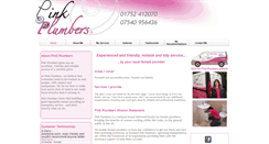 Desktop Screenshot of pinkplumbers.com