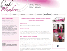 Tablet Screenshot of pinkplumbers.com